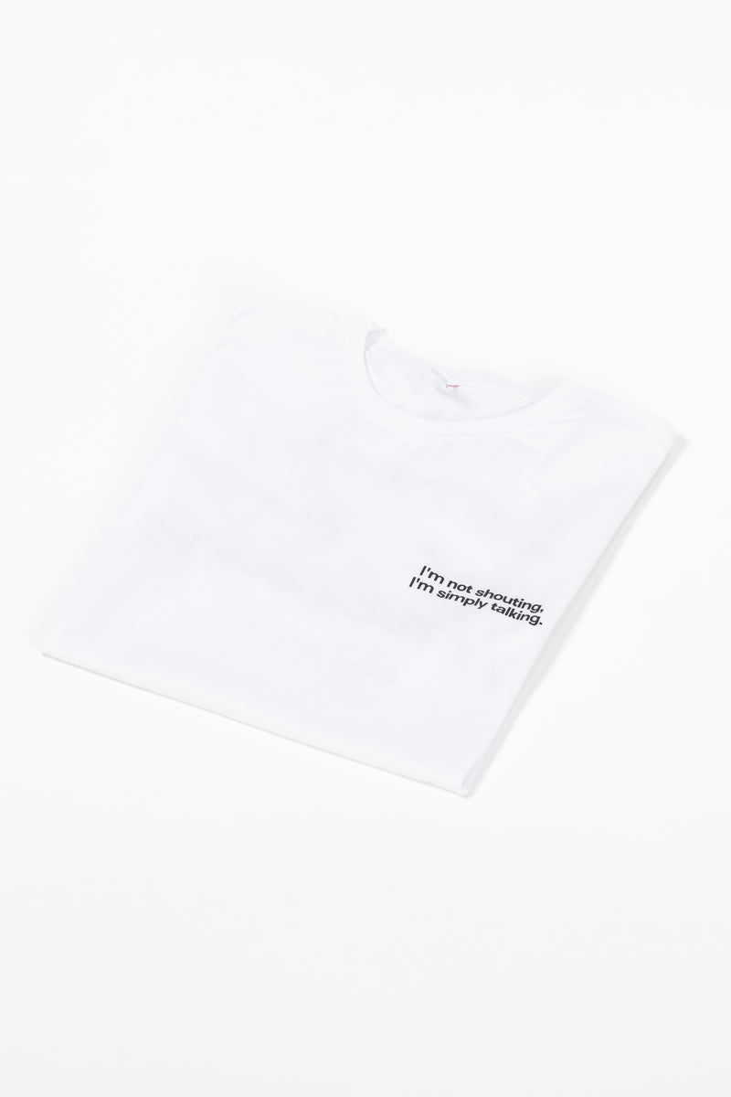 "No Cappuccino After 11am" Tee<br>White