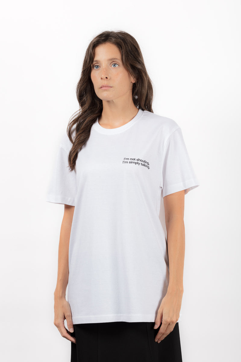 "No Cappuccino After 11am" Tee<br>White